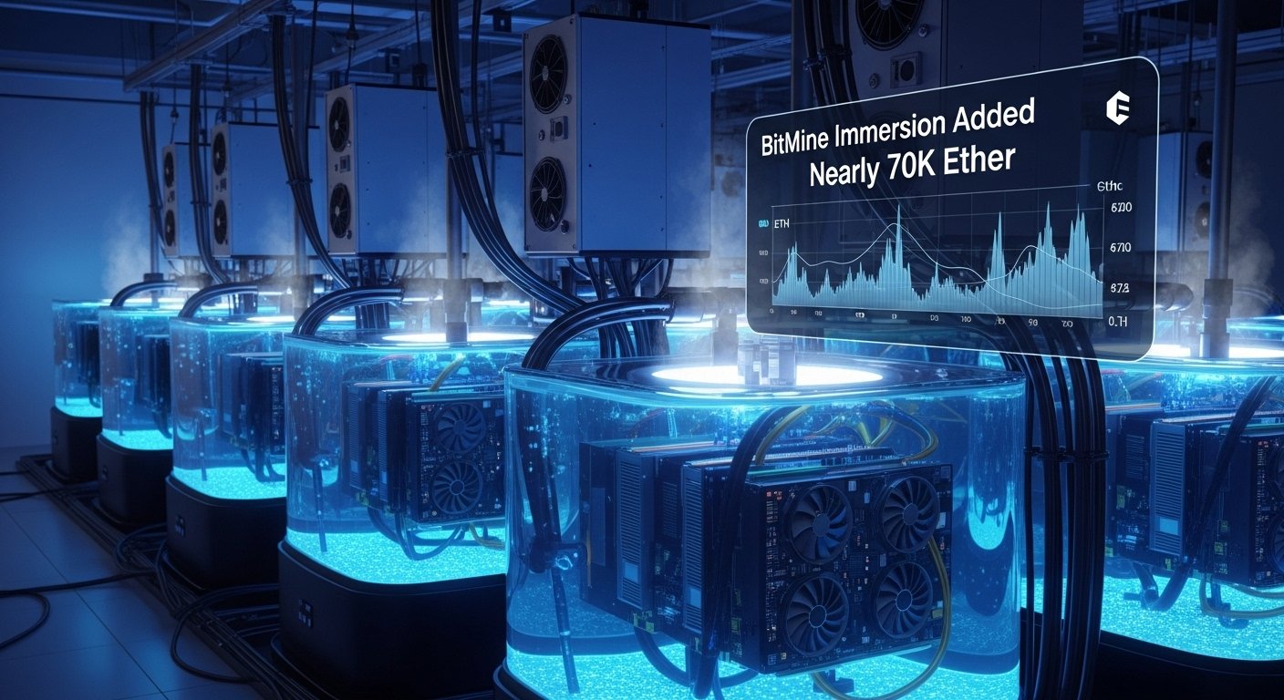 BitMine Immersion Added Nearly 70K Ether