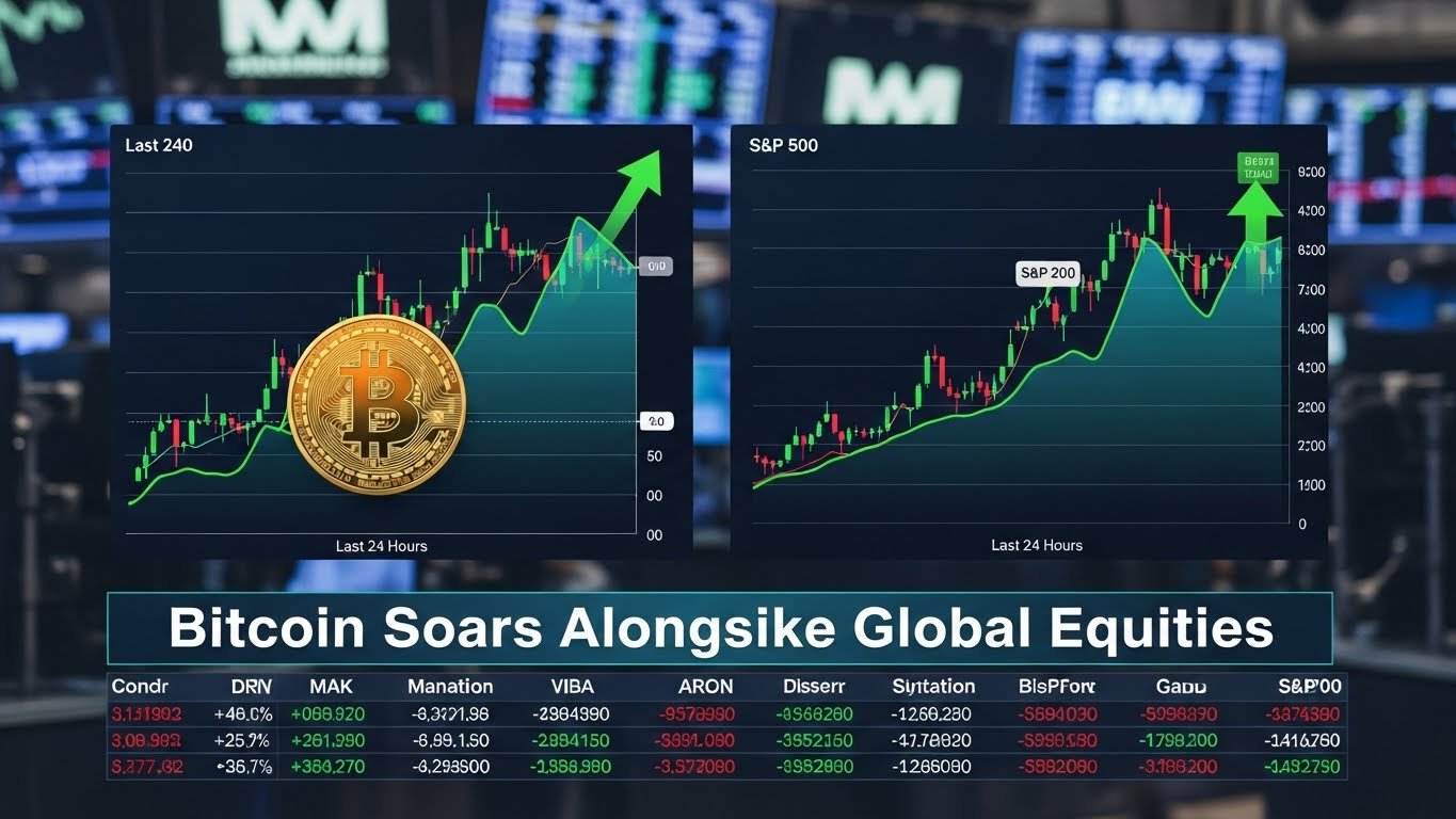 Bitcoin rises alongside