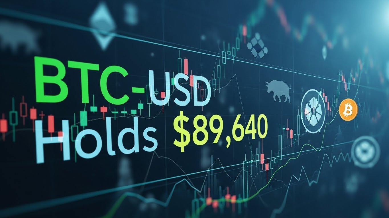 BTC-USD Holds $89,640