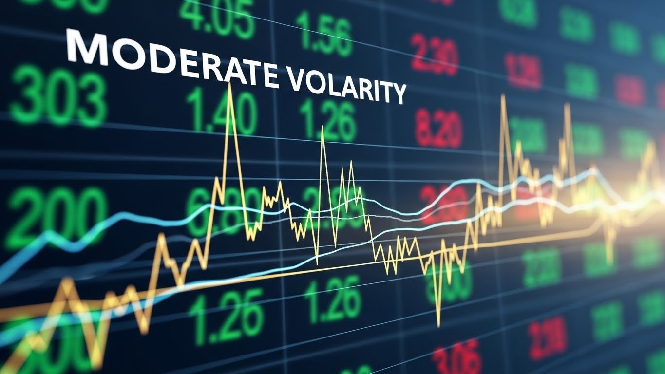 moderate volatility,