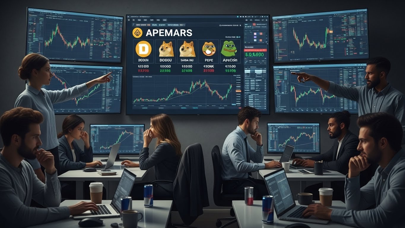 traders watch APEMARS, Dogecoin, Shiba Inu, Pepe, Bonk, FartCoin, and ApeCoin for early access.
